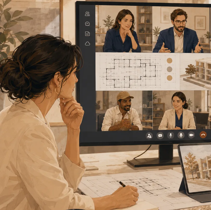 Remote design review with local partners